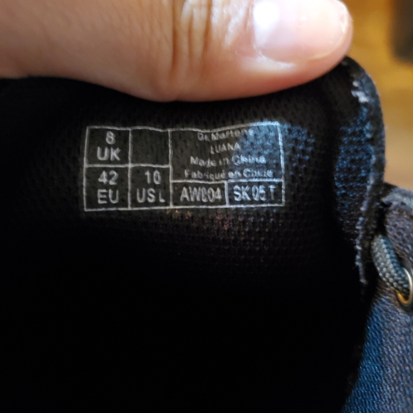 Dr. Martens Black Combat Boots - Picture 4 of 5